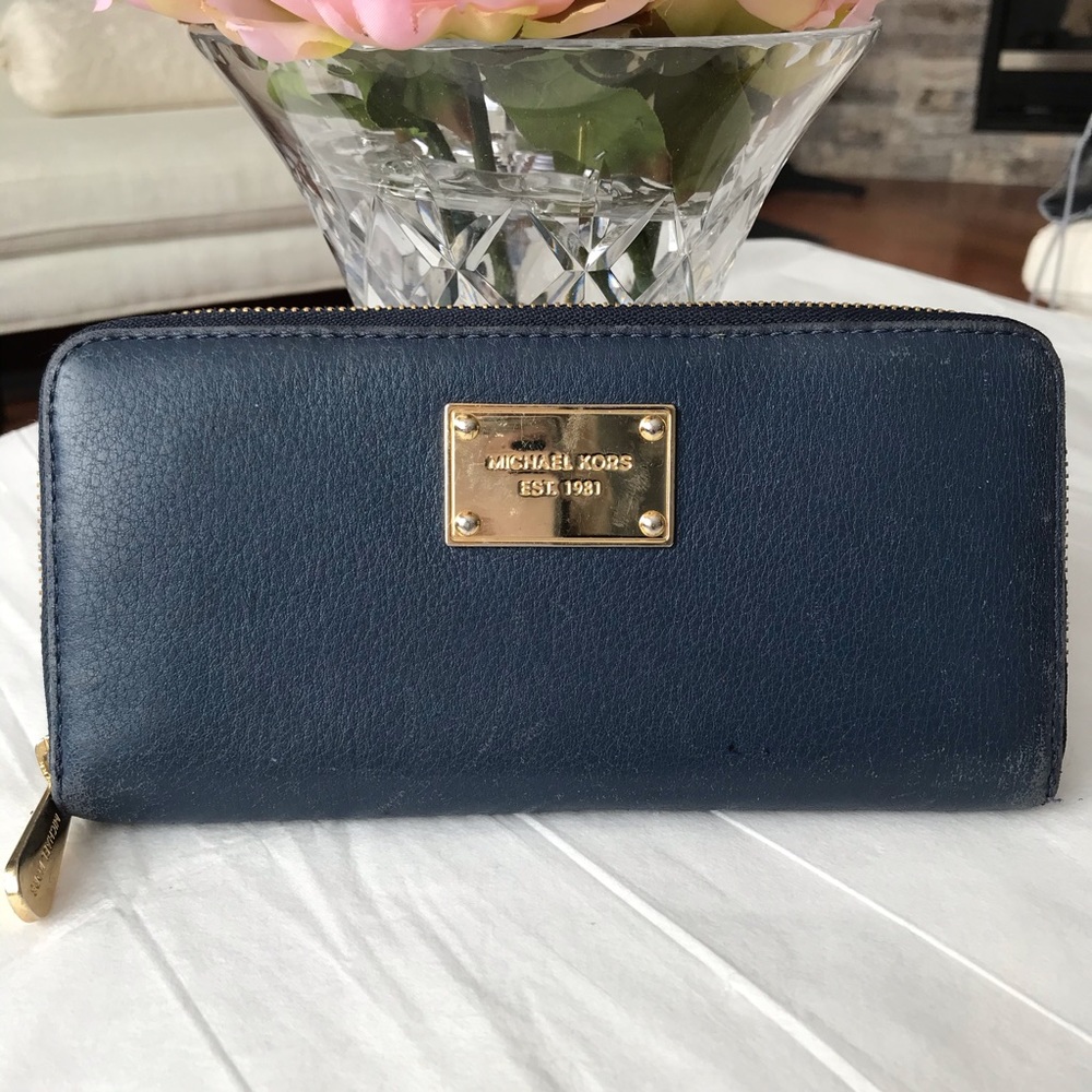 Michael Kors Navy Blue Wallet